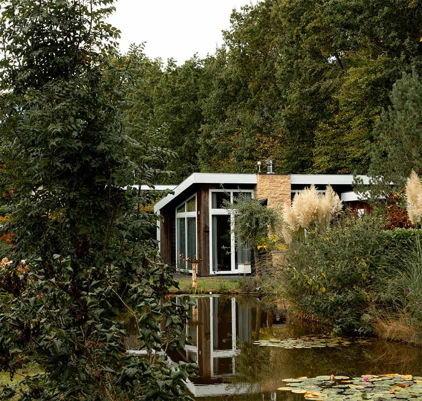 Vakantiehuisje tussen het groen op Vakantiepark de Wyckel